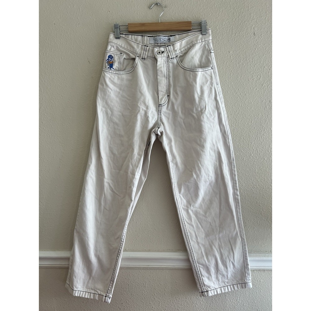 Polar Skate Co. '93 Y2K Vintage Denim Jeans Washed White 28x30 Streetwear Skate